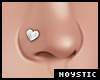 N: Heart Nose Stud