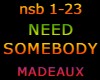 NEED SOMEBODY