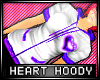 * Heart hoodie - purple
