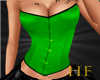 ^HF^ Green Corset Top