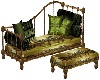 GOLD AND GREEN SOFABED