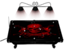 Red Skull Pool Table