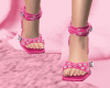 Leather Pink Heels