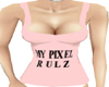 PINK SLOGAN TOP