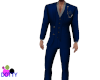 open shirt blue suit