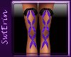 !E! PVC Purple Leg Bows