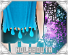 HY|Blue Slimy Top
