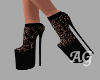 Togy Balck Lace Heels