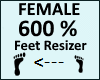 Feet Scaler 600% Female