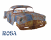 Old rusted junk car
