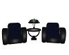 Blue Wolf Deco Chairs