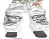 silver on white pants