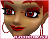 Torn Fishnet Red/Bl Drk