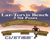 Lar-Torvis Bench 3-Pose