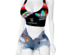 HS/Top+jeansshort