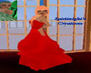 Soft Red Evening Gown