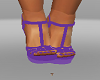 purple summer sandals