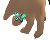 Green Butterfly Ring