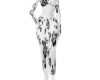 Black and White Floral D