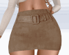 Biege Leather Skirt $