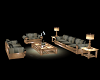 OliveGold Sofa set