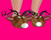 Blinking Rudolph Slipper