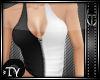 *TY Zip Halter - b&w