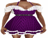 Purple OffShoulder Dress