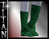TT*Green Suede Boots