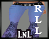 Purple lace jeans