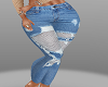 Blue Denim Ripped Jeans