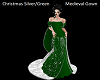 Christmas Green Velvet Medieval Gown