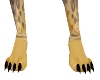 Leopard furry pow feet