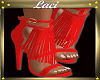 Red Fringe Sandal~L