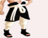 white&black ninja hakama