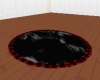 black red rug