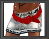 [C] Jeans Skirt red