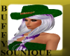 BSU Green CowGirl Hat