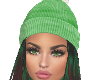 Knit Hat Black & Green