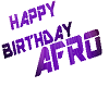happy birthday afro anim