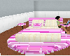 (D) PINK AND WHITE BED