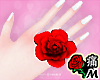 蝶 Red Flower Ring