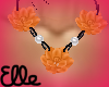 El~ Orange Rose Necklace