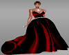 Red velvet gown 2024