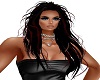 Black red hair long