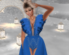 Blue Holiday Dress