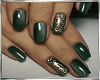 Green Nails+Ring