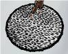 Black Cheeta Print Rug