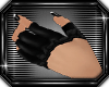 $[A] Black ruffle gloves