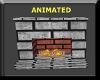 Animated Fireplace-Black